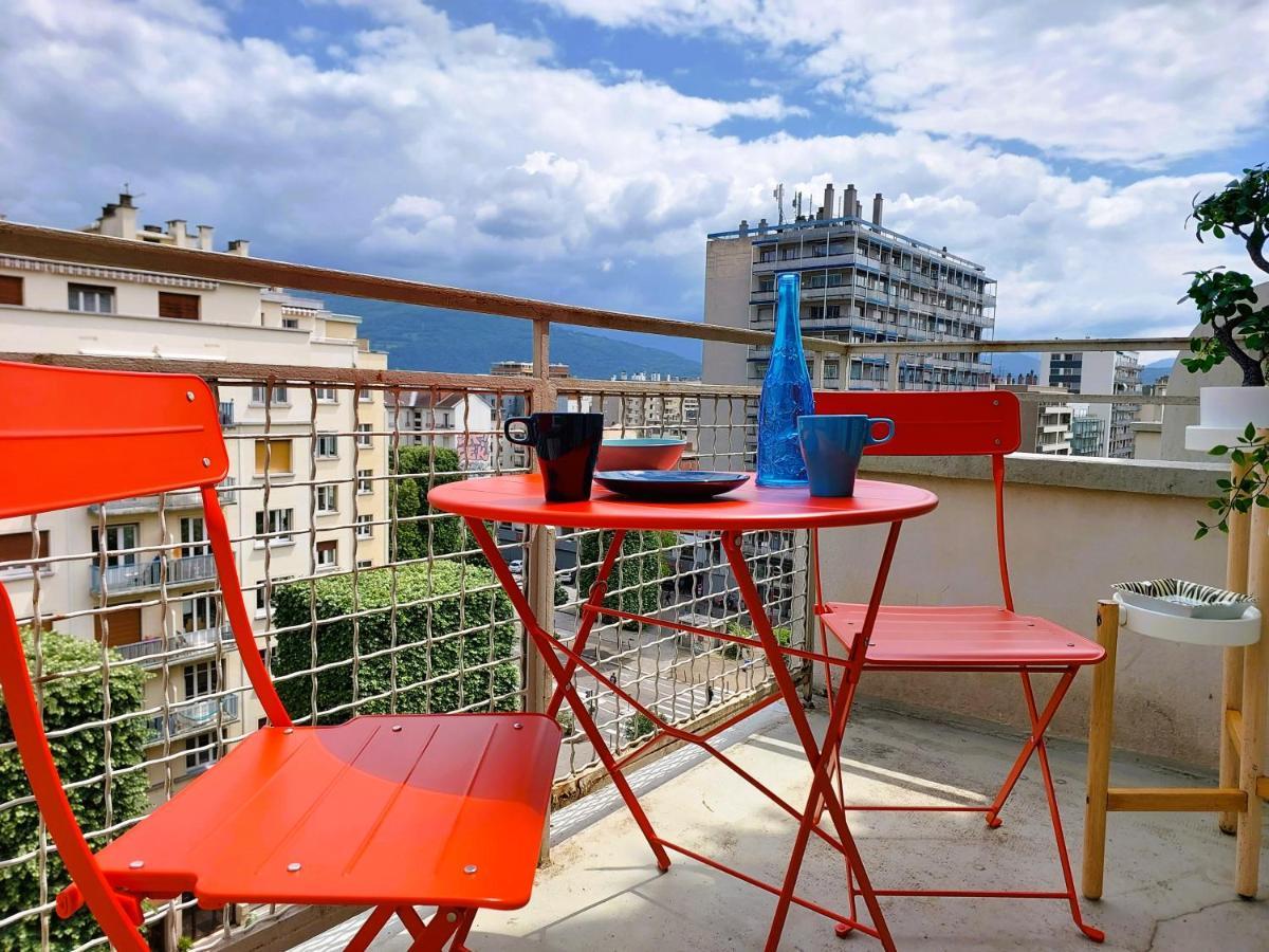 Champon - Lumineux 2 Chambres Avec Garage Prive - Tram A 1 Min Grenoble Ngoại thất bức ảnh
